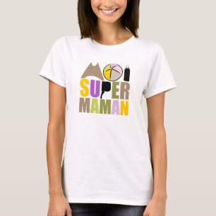 T-Shirt Femme - Logo Moi Super Maman Nature