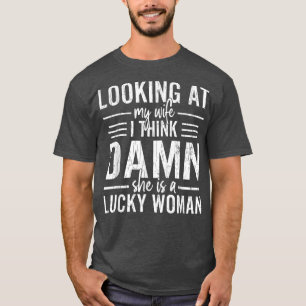 T-shirt Femme Lucky Drôle Mari Mariage Marié Gr