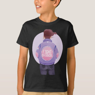T-shirt Femme Lutter contre l'overdose violette surdose de