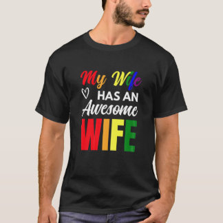 T-shirt Femme Ma Femme A Une Femme Awesome Femme Drôle Les