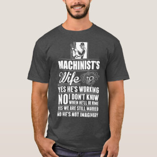 T-shirt Femme Machiniste Oui Il Travaille Pas Imaginaire
