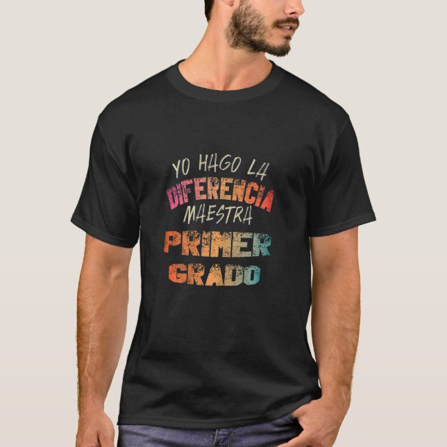 T-shirt Femme Maestra Primer Grado Maestra Espanol (Devant)