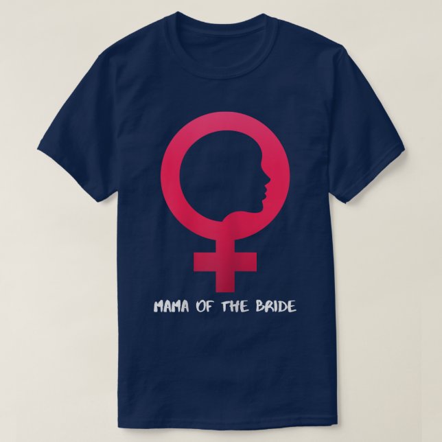 T-shirt Femme Mama Of The Bride Mothers Day 1436 (Design devant)