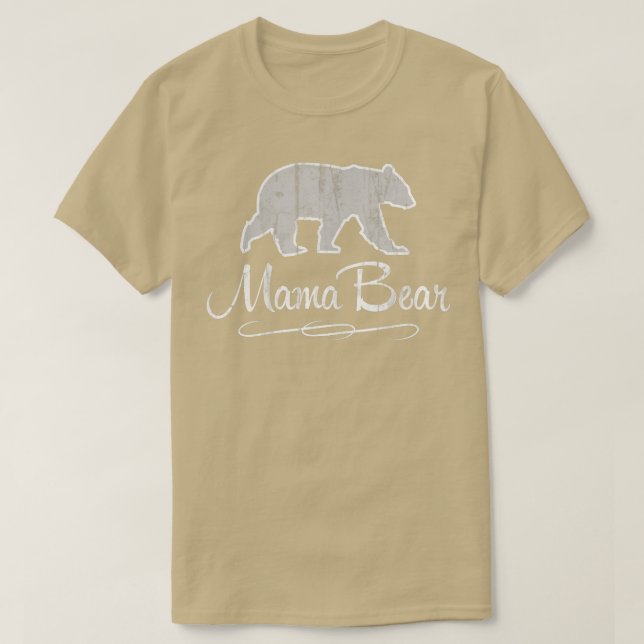 T-shirt Femme Mama Ours Chemise Graphique Teinture Corresp (Design devant)