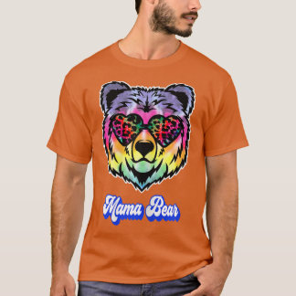 T-shirt Femme Mama Ours Drôle Mère Mère