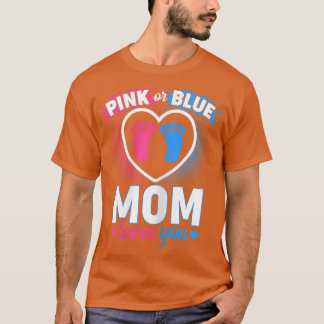 T-shirt Femme Maman aime toi bébé Genre Reveal Party Baby