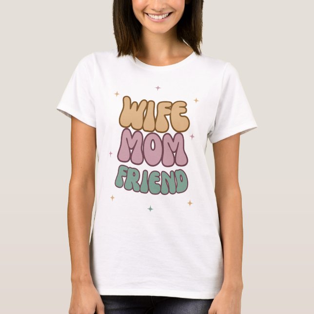 T-shirt Femme Maman Ami, Fête des mères Cadeau, Cadeau pou (Devant)