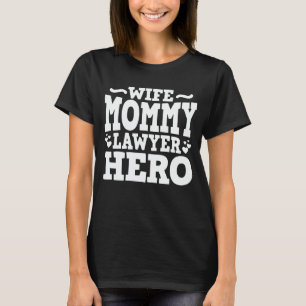T-shirt Femme Maman Avocat Héro Amusant Maman Fête des M
