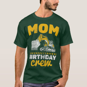 T-shirt Femme Maman Crew Truck Construction Excavateur