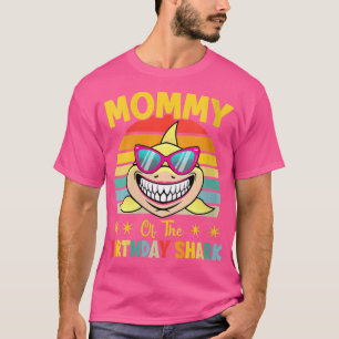 T-shirt Femme Maman Du Requin Anniversaire Famille Corresp