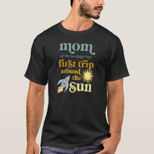 T-shirt Femme Maman Espace extra-atmosphérique 1er anniver