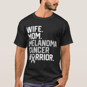 T-shirt Femme Maman Melanoma Cancer Lutte Contre le Cancer