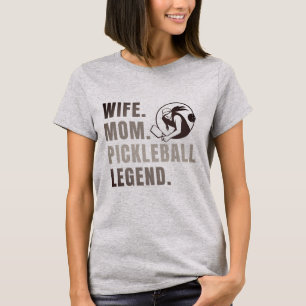 T-shirt Femme Maman Pickleball Legend - Vintage Drôle Femm