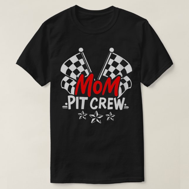T-shirt Femme Maman Pit Crew VNeck (Design devant)