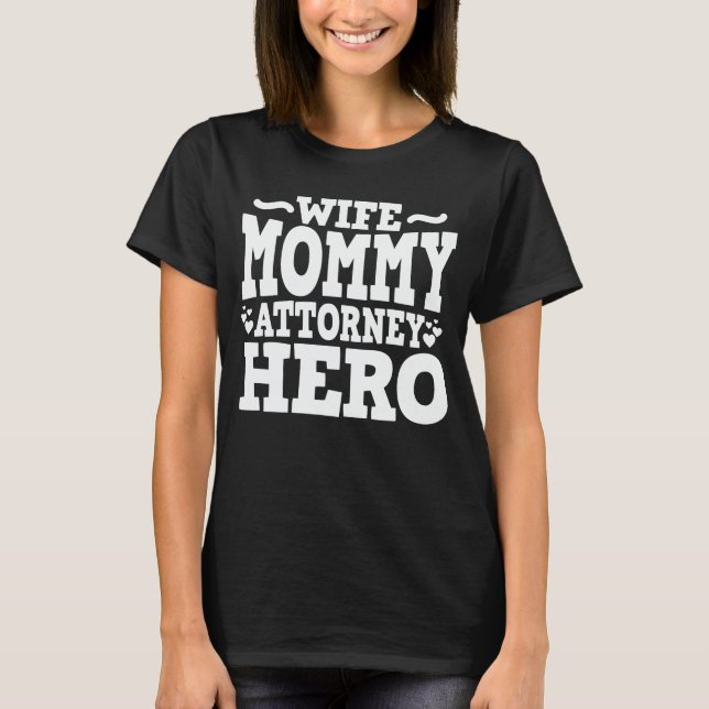 T-shirt Femme Maman Procureur Héros Maman Fête des Mères C (Devant)