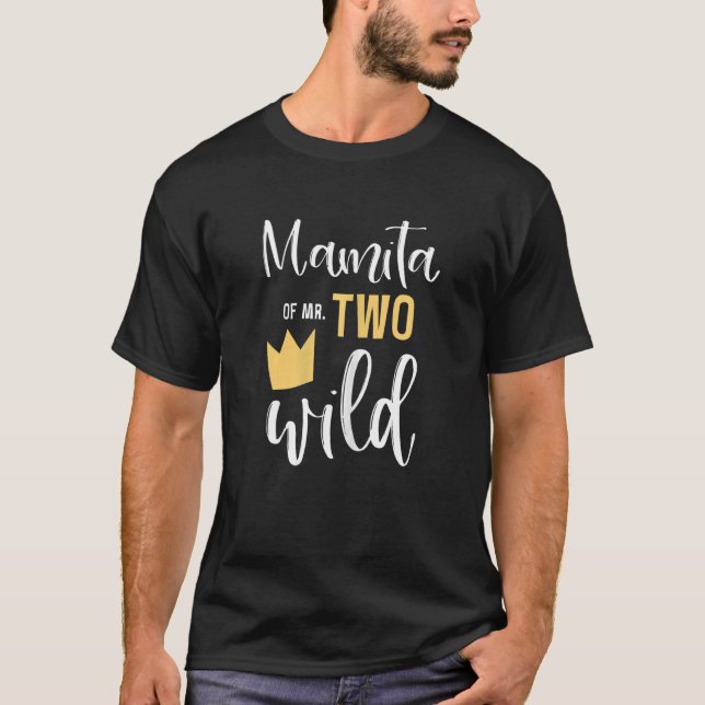 T-shirt Femme Mamita De M. Two Wild 2e Anniversaire Fête E (Devant)