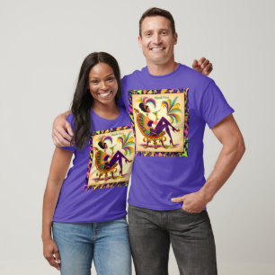 T-shirt Femme Mardi Gras Martini du milieu du siècle futur