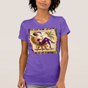 T-shirt Femme Mardi Gras Martini du milieu du siècle futur