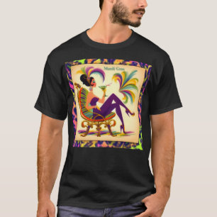T-shirt Femme Mardi Gras Martini du milieu du siècle futur