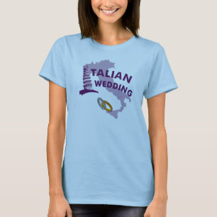 T-Shirt Femme Mariage Italien Italie