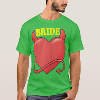 T-shirt Femme mariée à être, mariée en équipe, mariée, jus