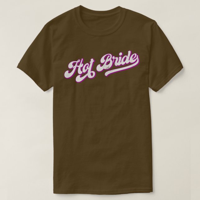 T-shirt Femme Mariée Hot - Stylish Retro 12 Matching Bache (Design devant)