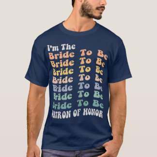 T-shirt Femme Matron d'honneur mariée à jumeler Bachel