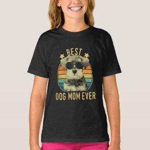 T-shirt Femme Meilleur Chien Maman Jamais Schnauzer Miniat