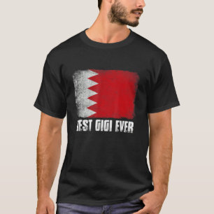 T-shirt Femme Meilleure Gigi Ever Bahreïn Drapeau Patrioti