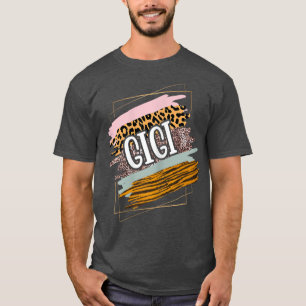 T-shirt Femme Meilleure Gigi Grand-mère Appréciation Leopa