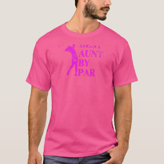 T-shirt Femme Meilleure Tante Par Par Pink Magenta Golf Vi