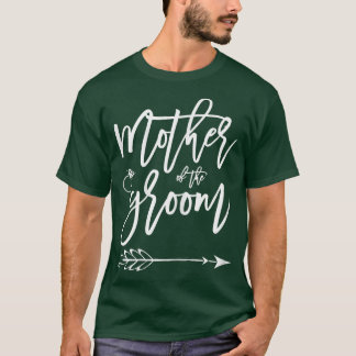 T-shirt Femme Mère De La GroomArrow Ring Fête De Mariage