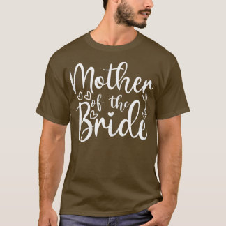 T-shirt Femme Mère De L'Épouse Mariage Correspondant Pour 