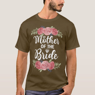 T-shirt Femme Mère De L'Épouse Mariage Fête des mariées P