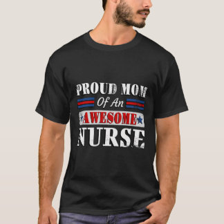 T-shirt Femme Mère FièRe D'une Infirmière Chemise Rn Lpn P