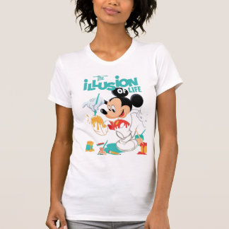 T-shirt Femme. (Mickey. Le peintre)T-shirt
