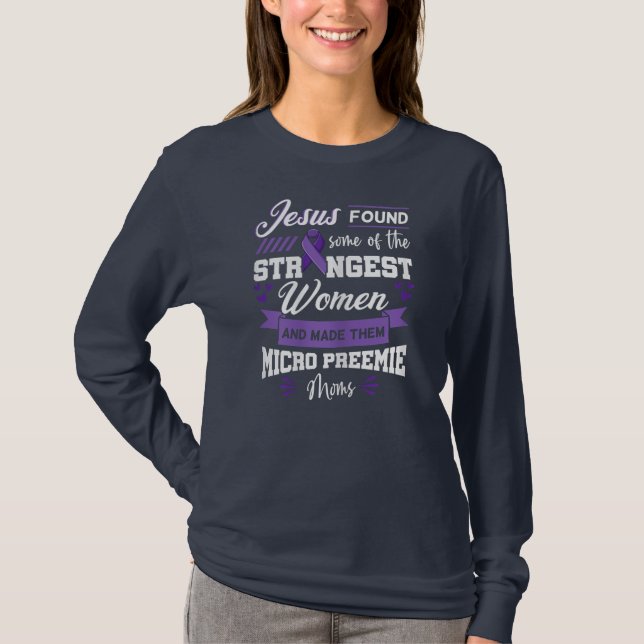 T-shirt Femme Micro Preemie NICU Infirmière à naissance pr (Devant)