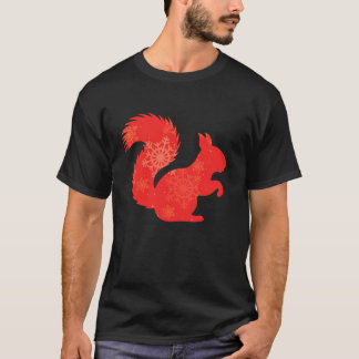 T-shirt Femme mignonne Adulte d'écureuil Drôle hiver Noël 