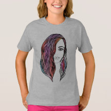 T-shirt femme mignonne avec une photo
