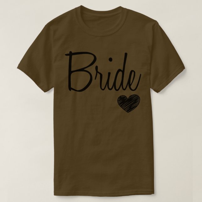 T-shirt Femme mignonne blanche mariée Bachelorette Mariage (Design devant)