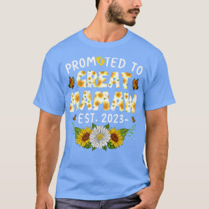 T-shirt Femme Mignonne Promue À Great Mamaw Est 2023 Nouve