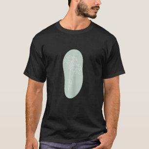 T-shirt Femme minimaliste Boho Daisy Line Abstrait Paste