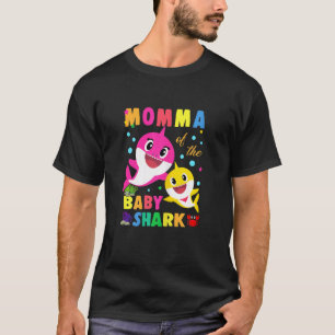 T-shirt Femme Momma De L'Anniversaire Baby Momma Requin Fa
