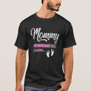 T-shirt Femme Mommy 2023 Grossesse Révéler Bientôt Être Ma