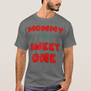 T-shirt Femme Mommy of the Sweet One Strawberry