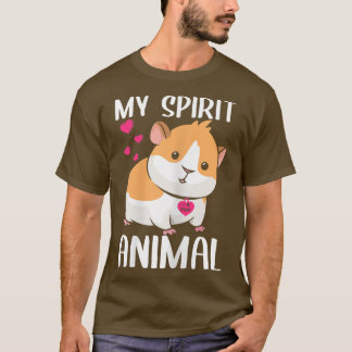 T-shirt Femme Mon Esprit Animal Guinée J'aime Maman Collie