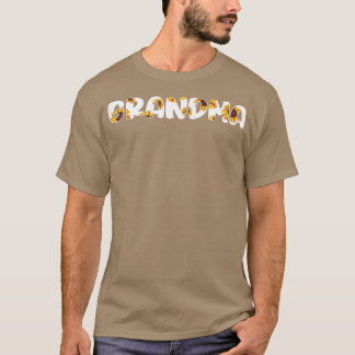 T-shirt Femme Motif de tournesol sans joint grand-mère du 