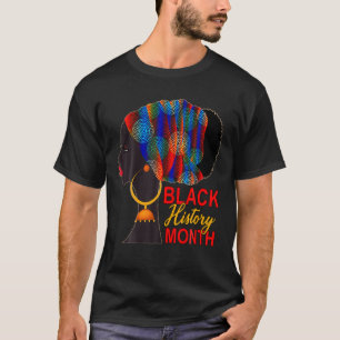 T-shirt Femme noire Afro cheveux naturels Melanin Historiq