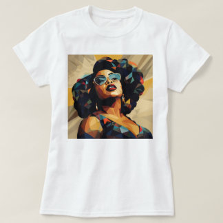 T-shirt Femme noire : Artistérie cubiste