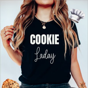 T-shirt femme noire de la Dame de Cookie
